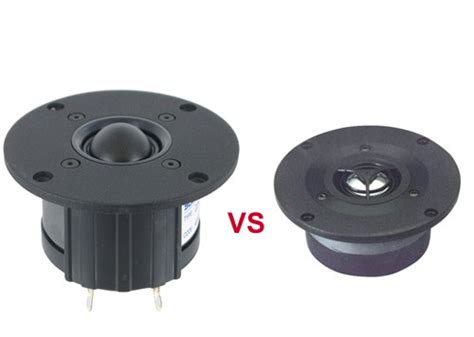 metal vs fabric dome tweeter|metal dome vs soft dome.